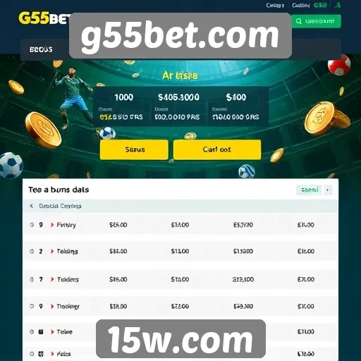Comparativo de bônus em g55bet.com